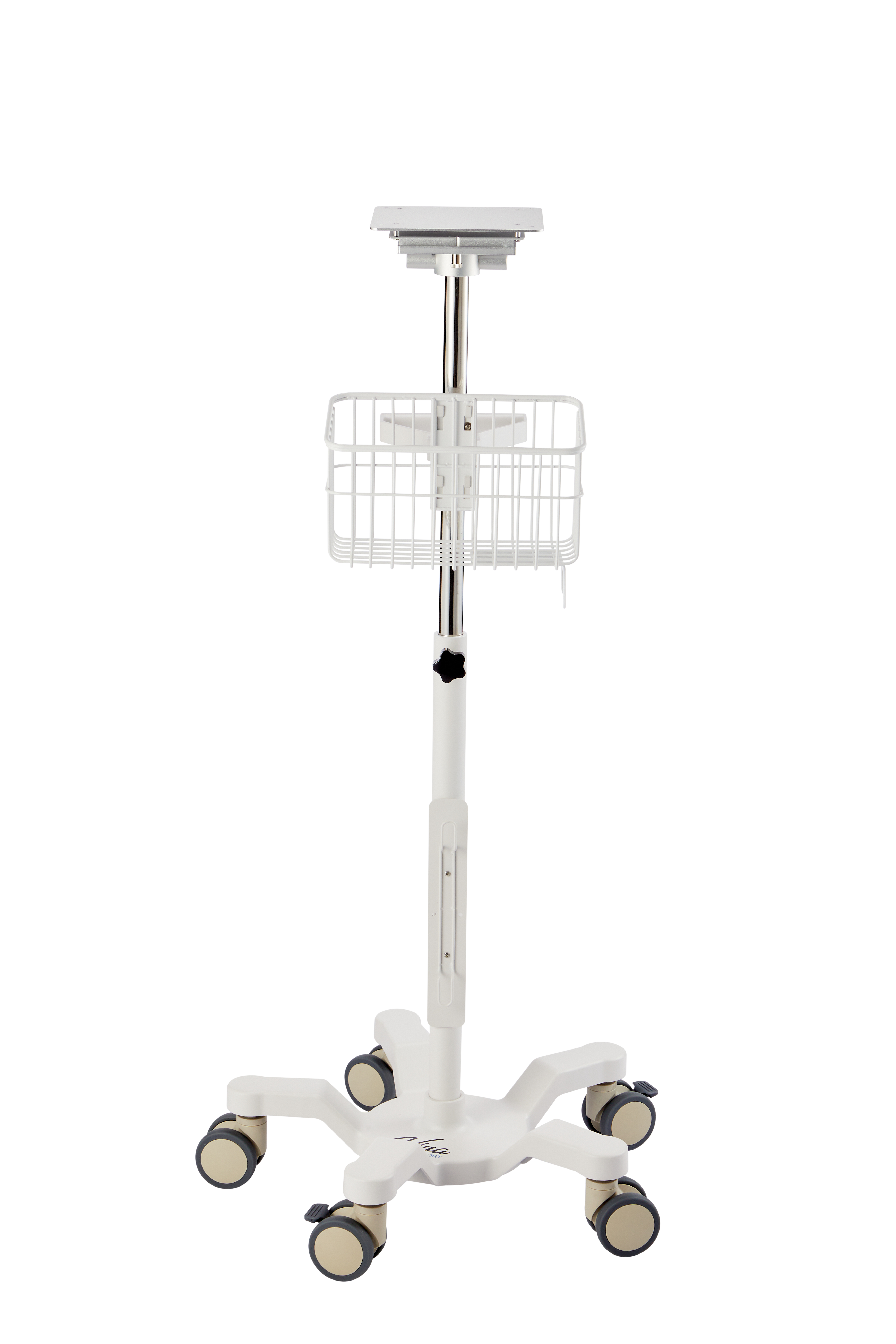 Universal Mobile Cart with Edan Monitors Elite V Series Mounting Plate