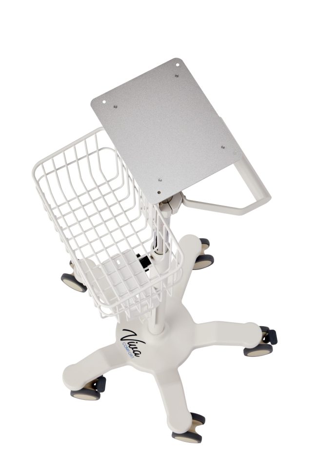 Universal Mobile Cart with Edan Monitors Elite V Series Mounting Plate - Image 9