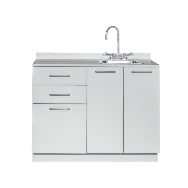 Viva Comfort 42 Inch Base Cabinet with Right Sink